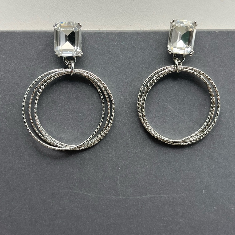 Elegant Silver Hoop Earrings